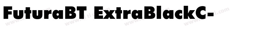FuturaBT ExtraBlackC字体转换